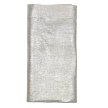Kim Seybert Napkin: Metallic in Natural & Silver